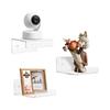 3 Piece Multipurpose Storage Rack Wall Mounted Durable Acrylic Shelf Organizers for Electronics Household Items