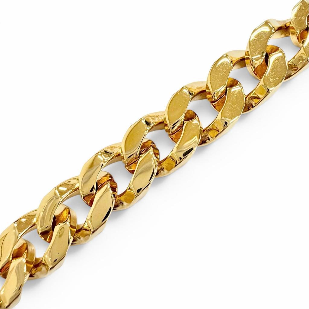 Great GUCCI choker Blondie Chain Necklace Interlocking G gold Women 774555 Used