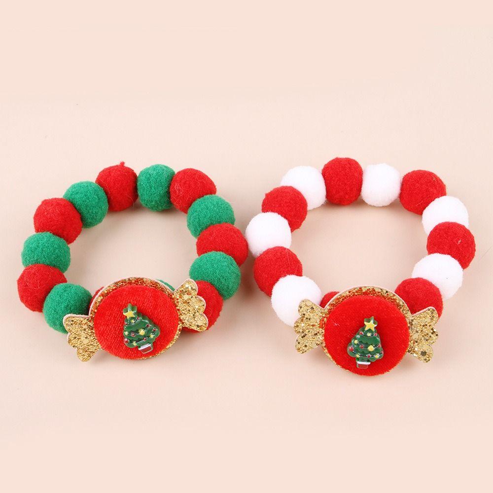 With Bell Pet Christmas Bow Hat Soft Cat Christmas Collar Christmas Cat Bow Tie  for Puppy Cats