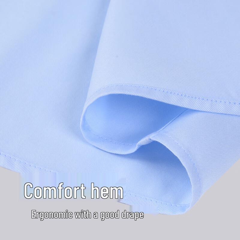 Hodo Men's Wrinkle-Free 100% Cotton Long Sleeve Business Shirt