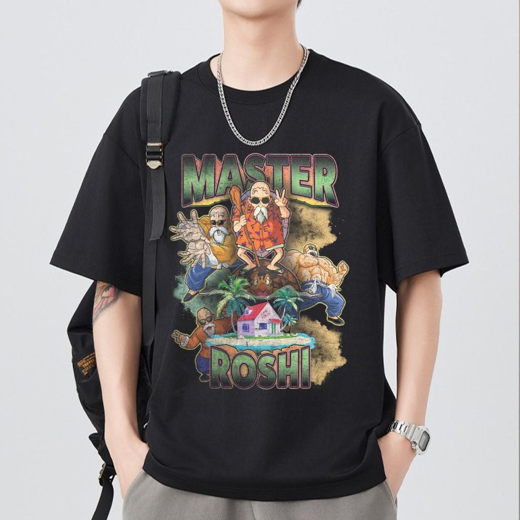 Dragon Ball Z Εκτύπωση Κοντομάνικο Βαμβακερό T-Shirt Son Goku Vegeta Unisex Γυναικεία Ρούχα Harajuku Yk Tee Vintage Casual T-Shirt Μπλούζες
