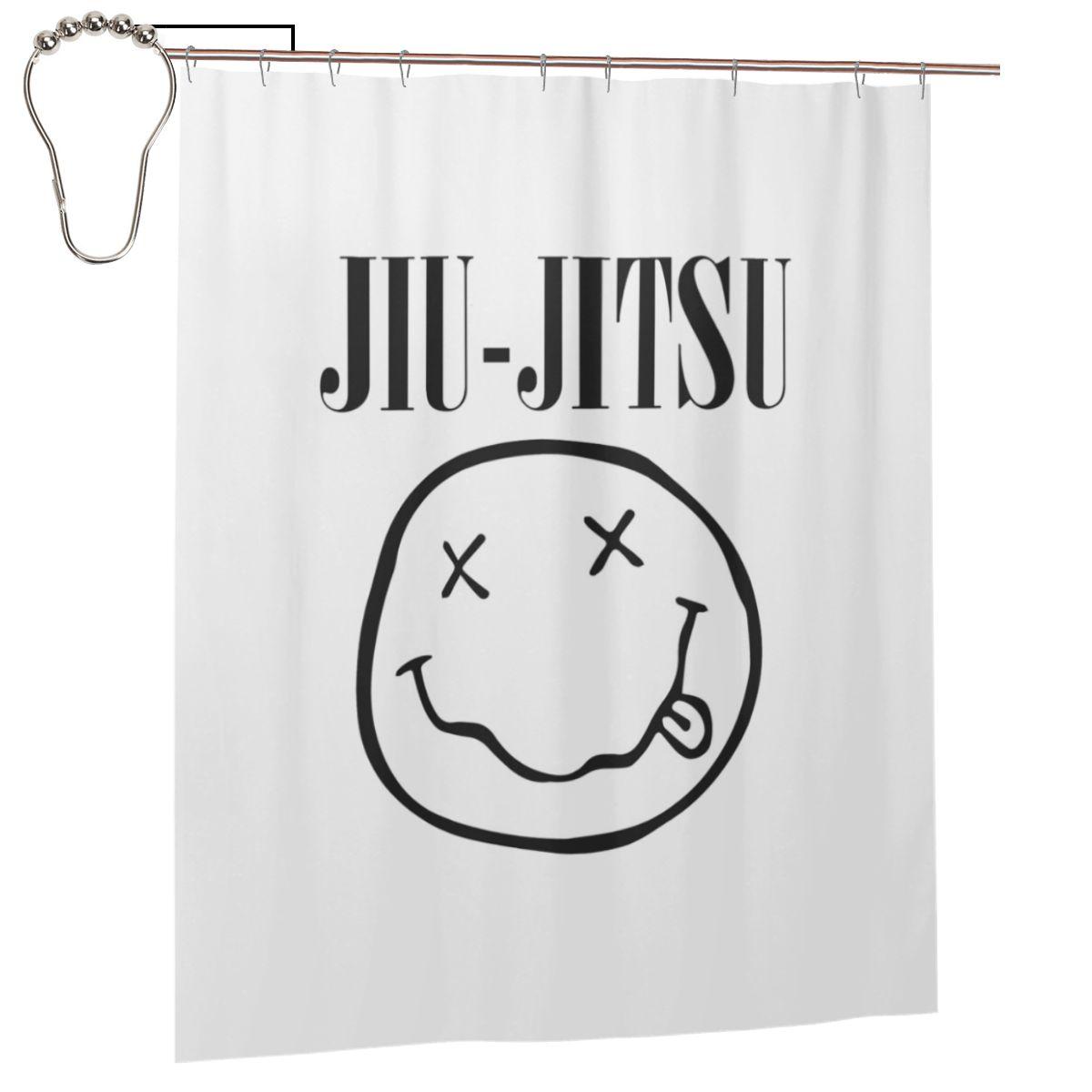 

Vintage 80 S Retro Jiu Jitsu - Brazilian Jiu Jitsu Shower Curtain Bathroom Polyester Waterproof Bath Curtains With Hooks W60H190(CM)-1 Pcs