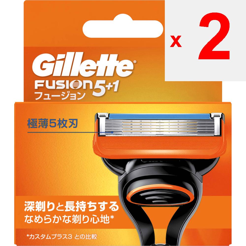 P&G Japan Gillette Fusion Handbuch, 4 Ersatzklingen Ersatzklingen für Herren Rasierer für Männer Legen Sie die gebrauchte Klinge in einen leeren Bereich des Etuis und