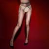 Women Oil Shiny Stockings Four Sides Open Crotch Sexy Lingerie Smooth Transparent Pantyhose Crotchless Intimate Female Tights