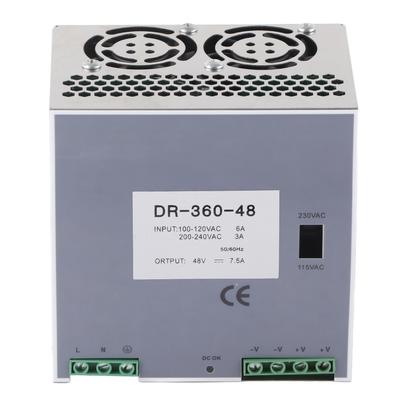 AC zu DC Stromversorgung 360W 100‑120V AC 200‑240V AC Eingangsspannung Schaltnetzteil DIN-Schienenmontage