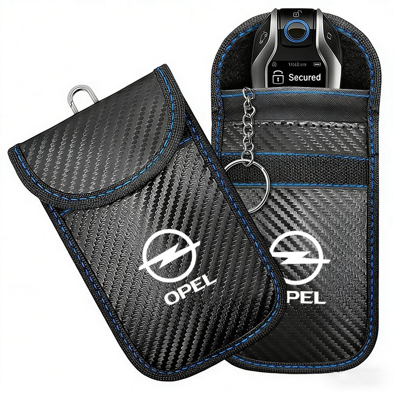 Car Key Case Signal Blocker Bag RFID Shielding Pocket For Opel Astra G H J K F Corsa D Zafira B Insignia Mokka Regal Accessories
