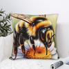 Bee And Flowers Pillow Cover Comfy Cushion Cover Funny Pillow Case For Living Room Chair