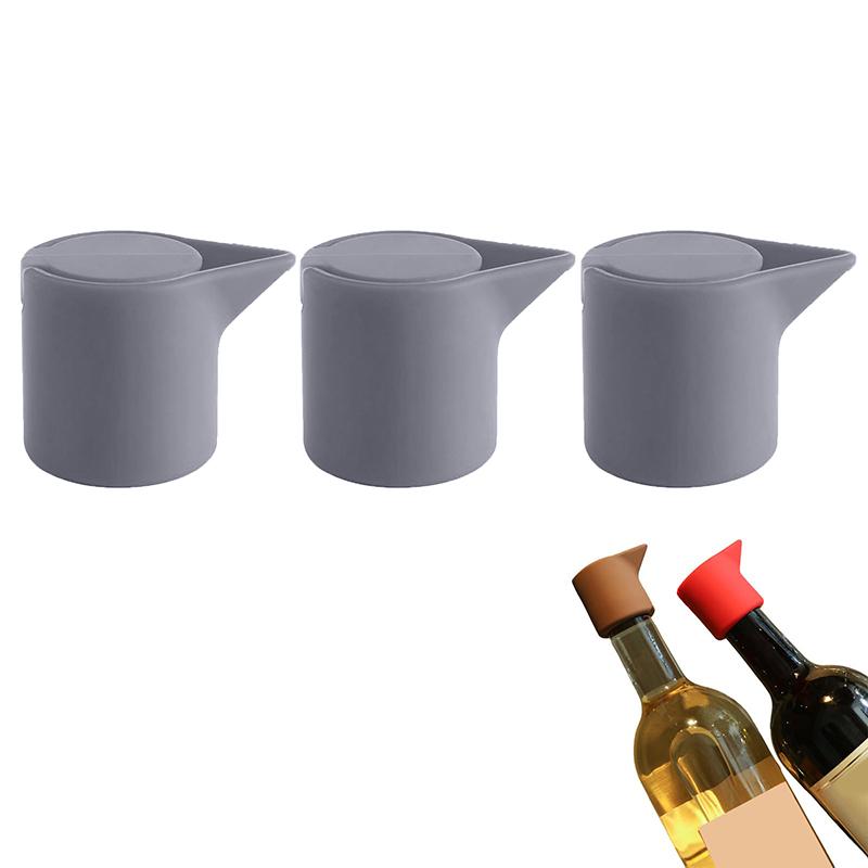 Ultimate Leakproof Wine & Champagne Stopper Set,Durable Silicone Beverage Bottle Sealers, Airtight Portable Wine Savers