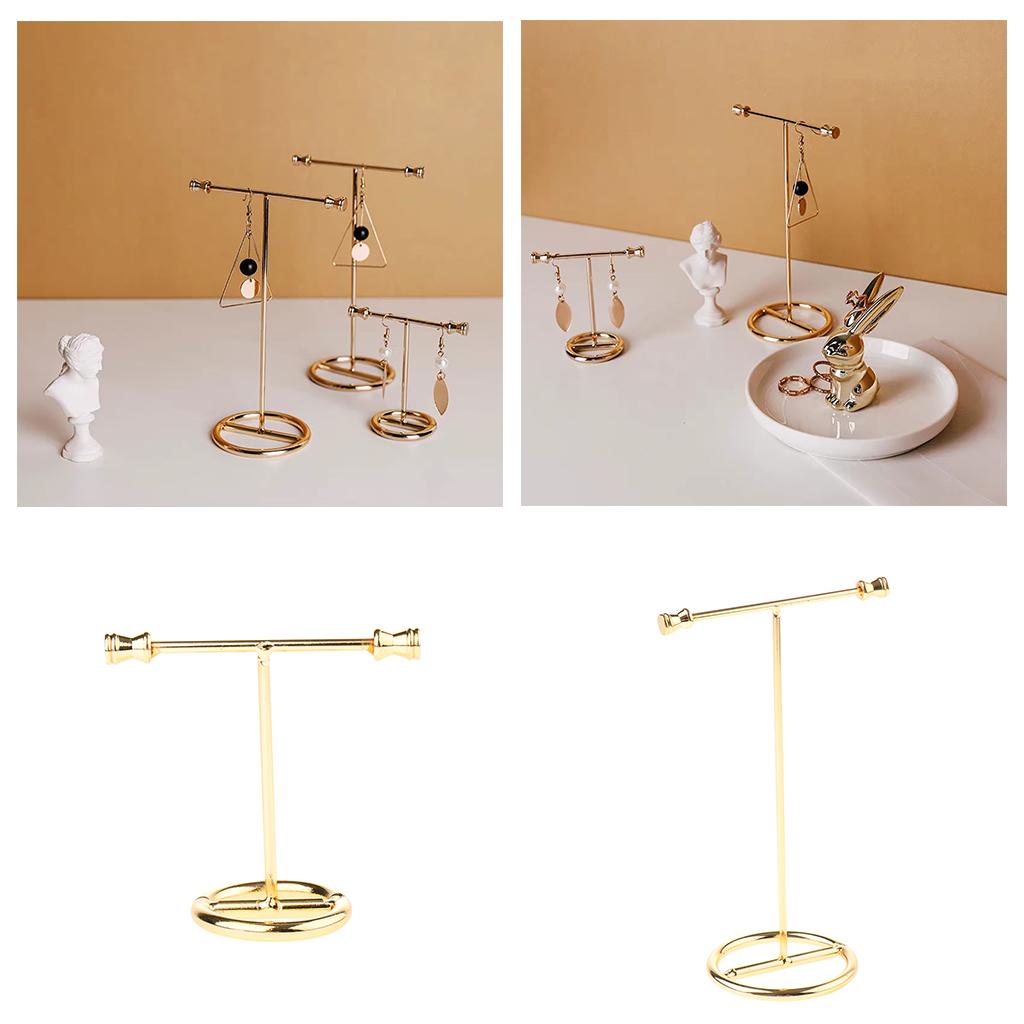 2x Metal Jewelry Organizer Shelf Earring Display Rack
