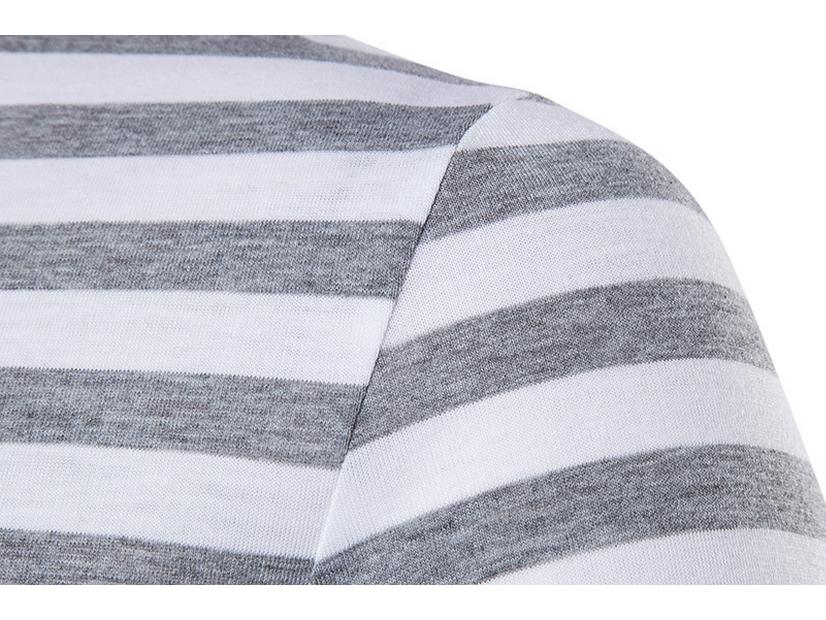 2017 Hip Hop High Street Pánské pruhované tričko - Dlouhý/Krátký rukáv Letní ležérní oblečení