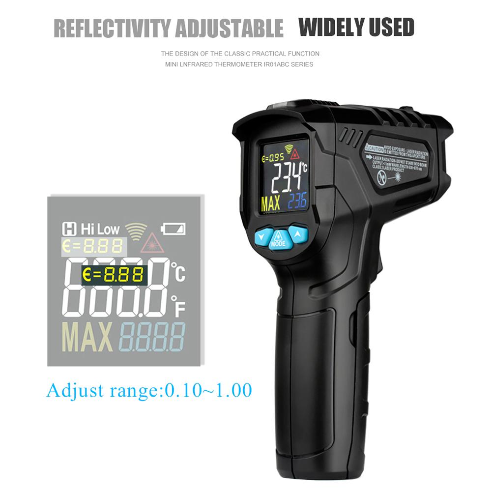 MESTEK IR01 Digital Thermometer Hygrometer Infrared Thermometer Pyrometer