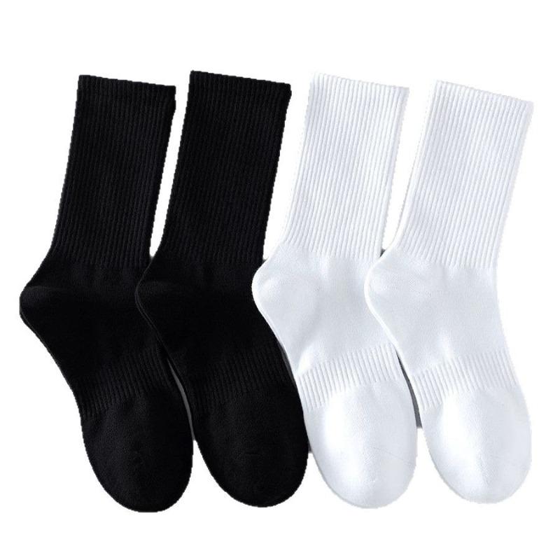 5 perechi de șosete tubulare respirabile pentru sport, pentru bărbați, toamnă și iarnă, în culori pure, pentru studenți