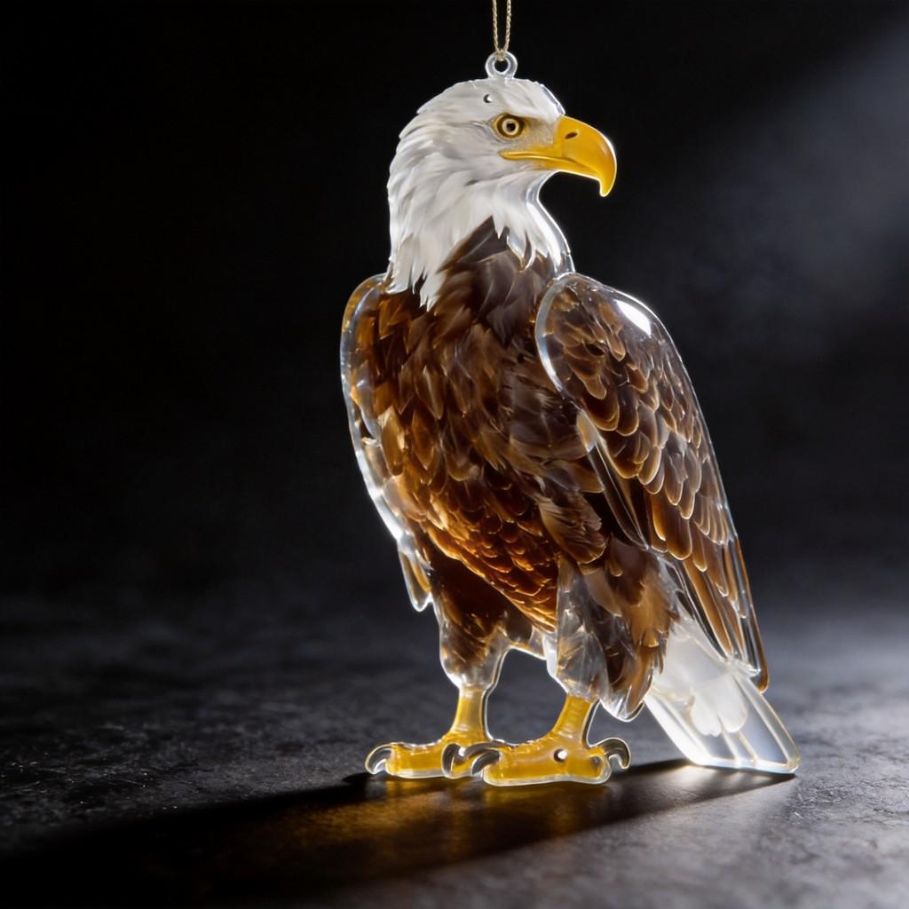 Garden Bird Deterrent Device With Acrylic Eagle Design For Yard Protection