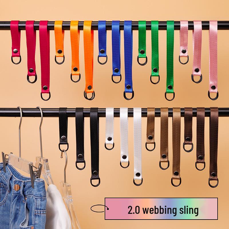 Adjustable Height S-Hook Loop for Hanging Clothing & Accessories with Customizable LOGO