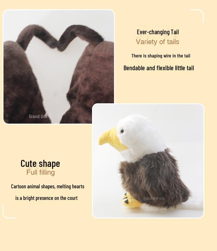 Cartoon Animal Golf Driver Cover: Plush, Cute, and Comfortable Doll Design