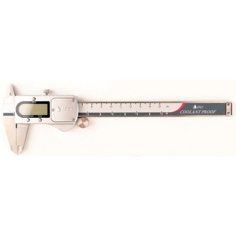LARIX IP67 Waterproof Dustproof Stainless Steel Digital Caliper 150mm/200mm/300mm with +/-0.02mm Accuracy and 0.01mm Resolution 0-150 mm