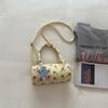 New Floral Print Top Handle Bag Cute Bost Fashiable and Versatile Shoulder Bag Casual and Simple Crossbody Bag for Women