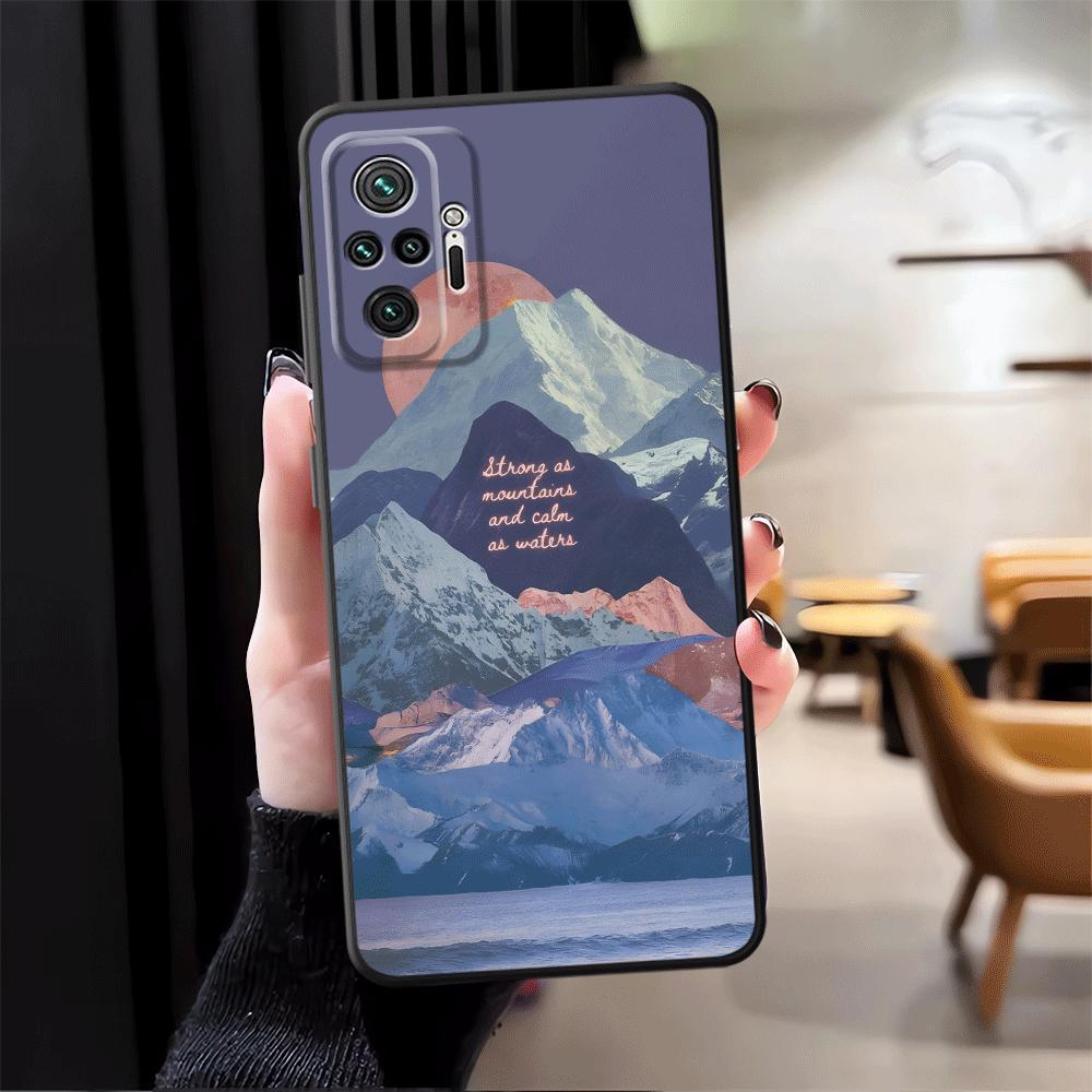 Phone Cover Case for Xiaomi Redmi Note 14 A1 K80 A4 A5 12 11 A3 12C 13C 14C 9 8 7 10 13 Pro Plus K40 A1 A2 Creative Mountain