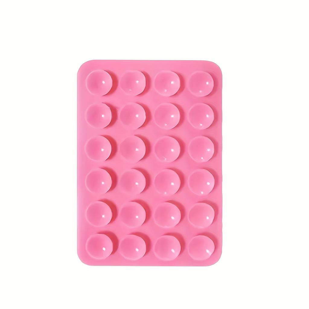 Travel Accessories, 1 Silicone Phone Suction Cup with 24 Adhesive Pads, Easy To Remove and Clean, Enhanced Grip