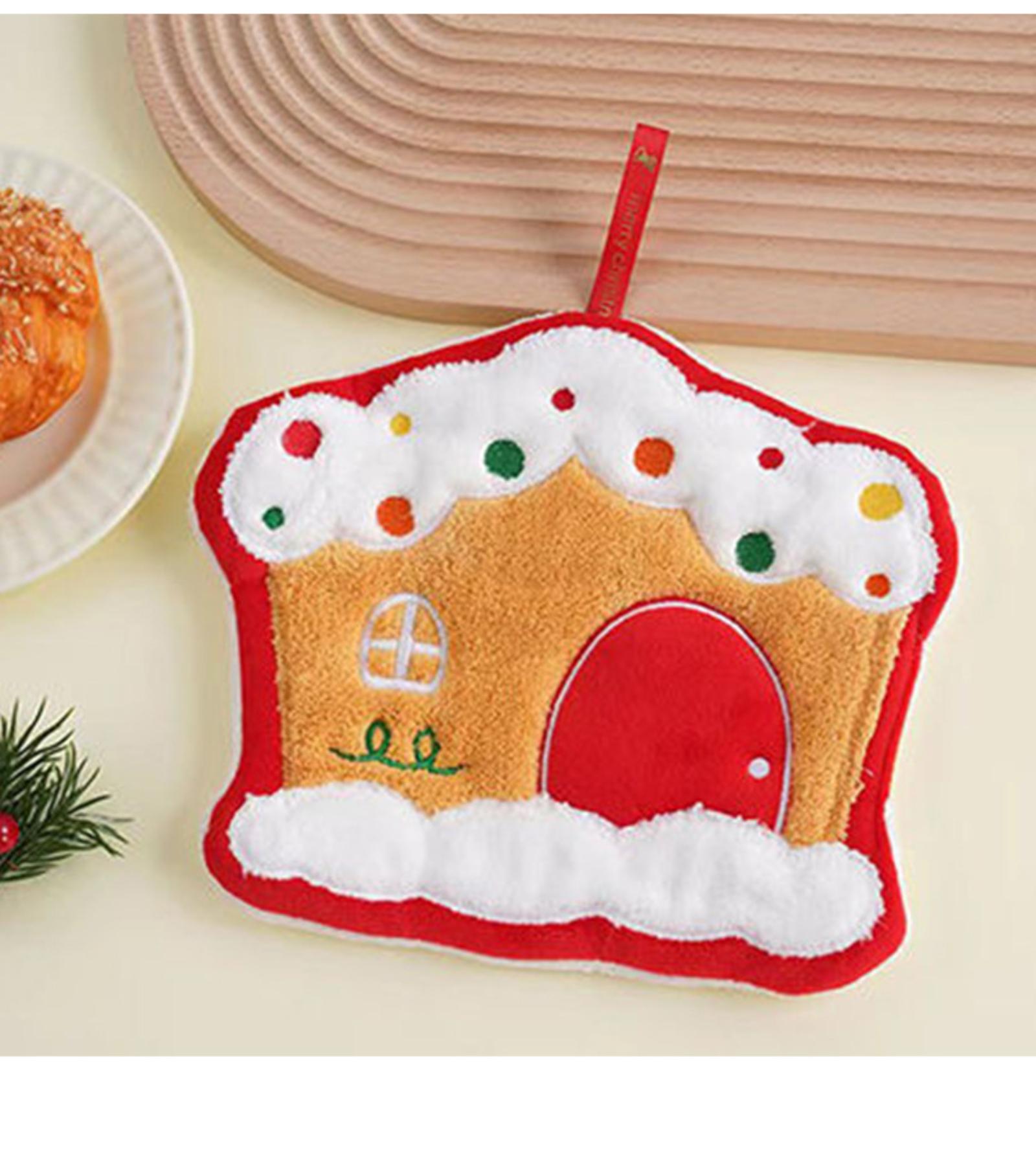 

Толстое полотенце из кораллового флиса с вышивкой, милое полотенце для рук, кухонное полотенце, детское маленькое полотенце One Size