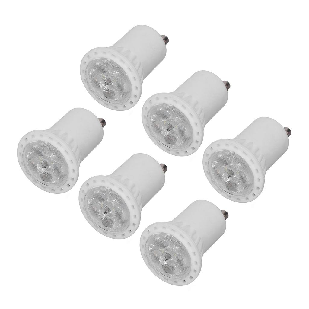 6pcs LED MR11 Light Bulbs Ceramics 4W 360LM No UV 120 Degree Beam Angle GU10 Holder Home Lighting Tool AC 220V
