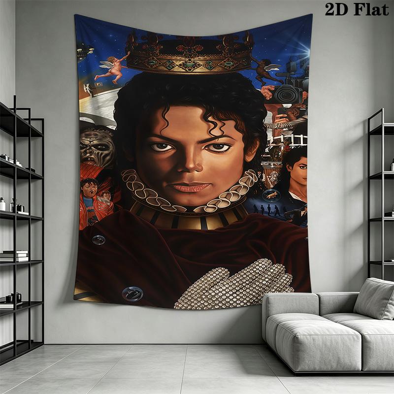 Michael Jackson Pop Art Icon Tapestry Fashion Print Background Cloth Background Wall Hanging Cloth Soft Homestay Soft Decoration Tapestry