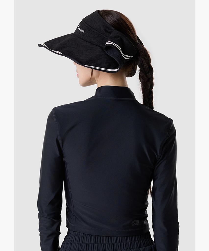 LECOQ Women'S Ribbon Wide Visor - Black Qr222Wcp62