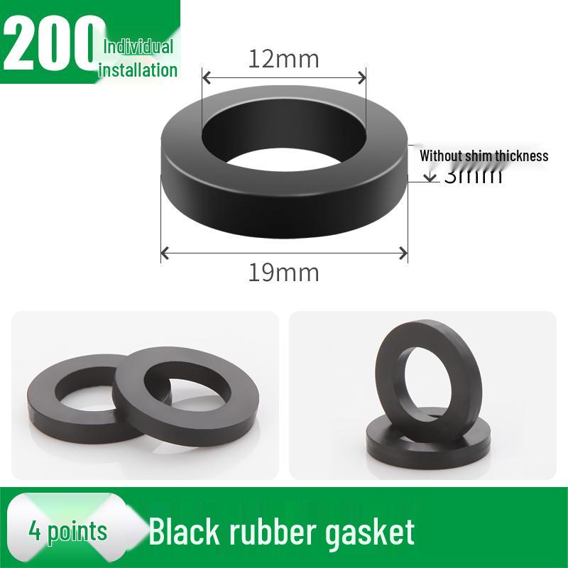 4-Punkt Silikondichtung & 6-Punkt Gummihahn-Unterlegscheiben-Set