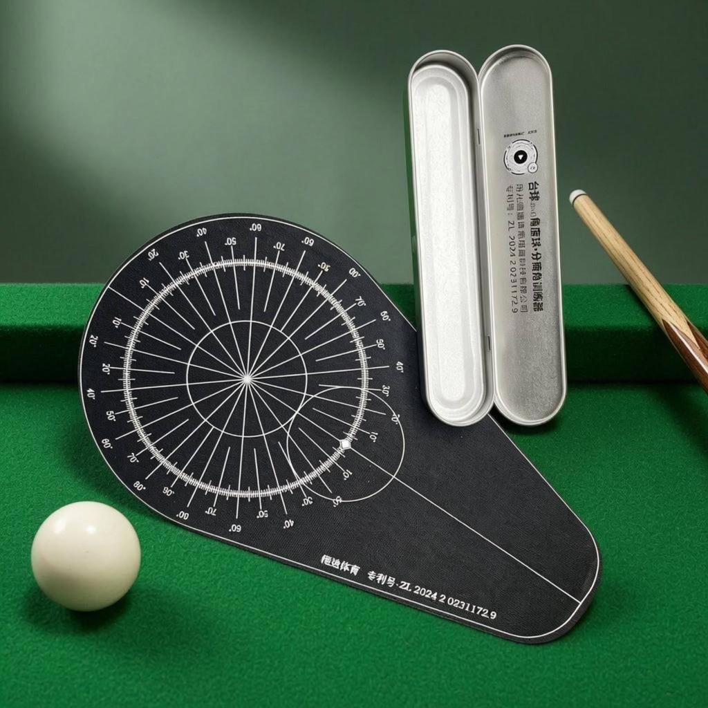 PoolAiming Aim Board Printed Target Layout CueBall Practice Angle Grid Billiards Aiming