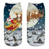 Casual Work Business Sokker 3D Christmas Santa Elk Printing Medium Sports Socks