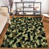Camouflage-Muster Teppich mit Armeestil Grün1Braun1und Beige Design Geeignet für die Verwendung als Anti-Rutsch-Matte für1Zimmer und Schlafzimmer Sofas