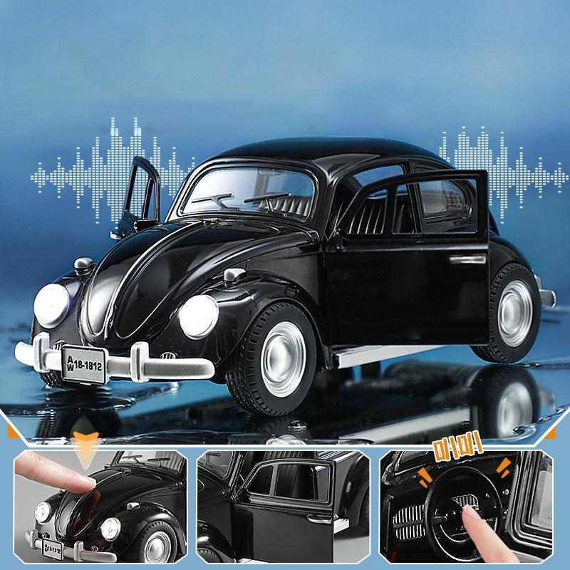 1/18 Volkswagen Beetle 1955 Alloy Metal Diecast Model Car Toy Car High Simulation Classic Collection Hobbies Holiday Gifts Child