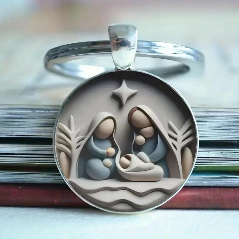 

European Keyring Modern Key Holder With Silver Finish For Universal Storage Key StyleB