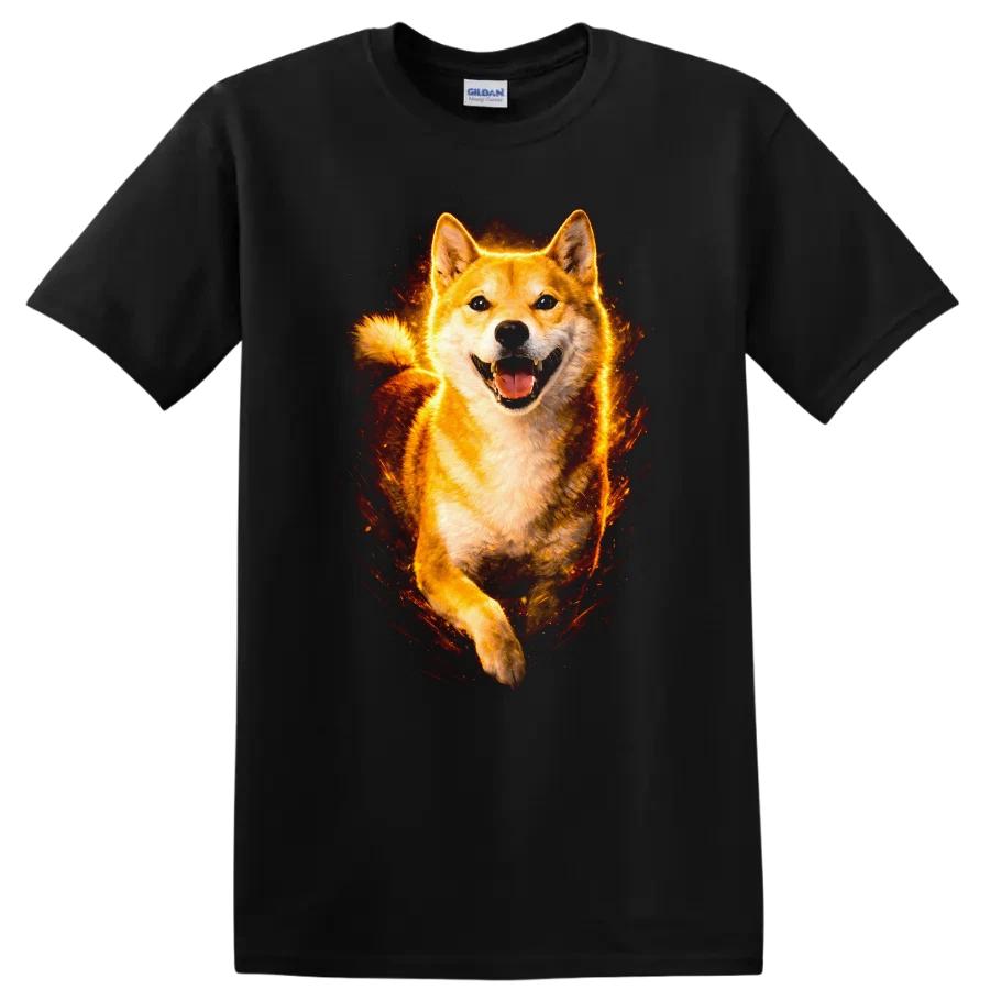 Dog T Shirt Shiba Inu Cute Happy Pet Lover Tee Design for Animal Lovers