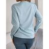Women's Blouses Solid Color Long Sleeve Sleeved Tops Female Sexy V Neck Casual Loose Pullover Lady Elegant Autumn Shirts
