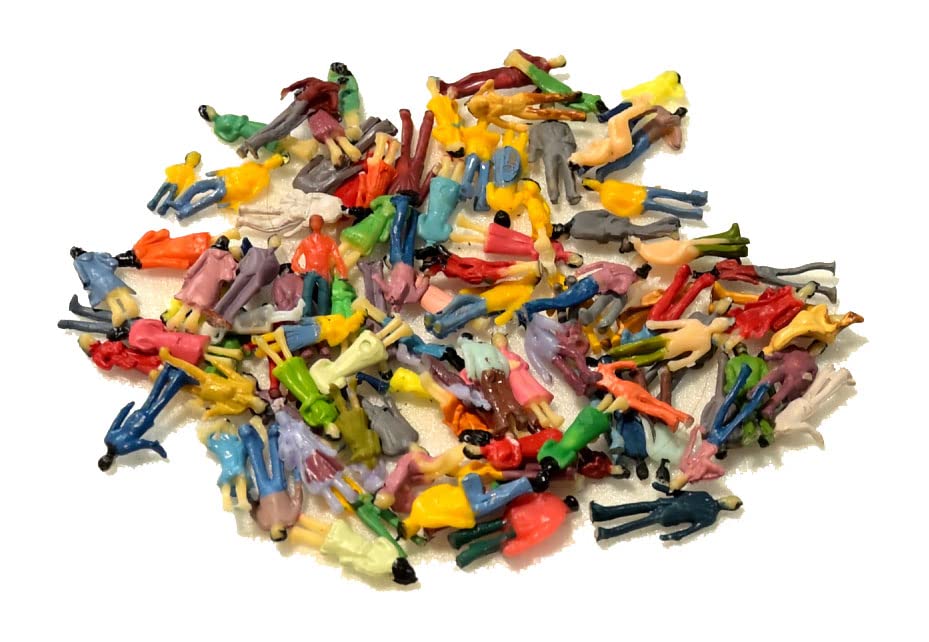 Diorama Set of Miniature Cars and Palm Perfect for Railway Architectural Models and Layouts People, Trees, 1/100 Scale, Models,