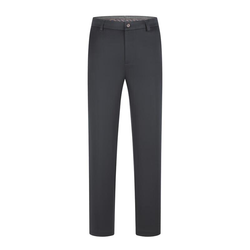 Youngor Men's Wrinkle-Free Casual Pants with Light Fleece Lining
