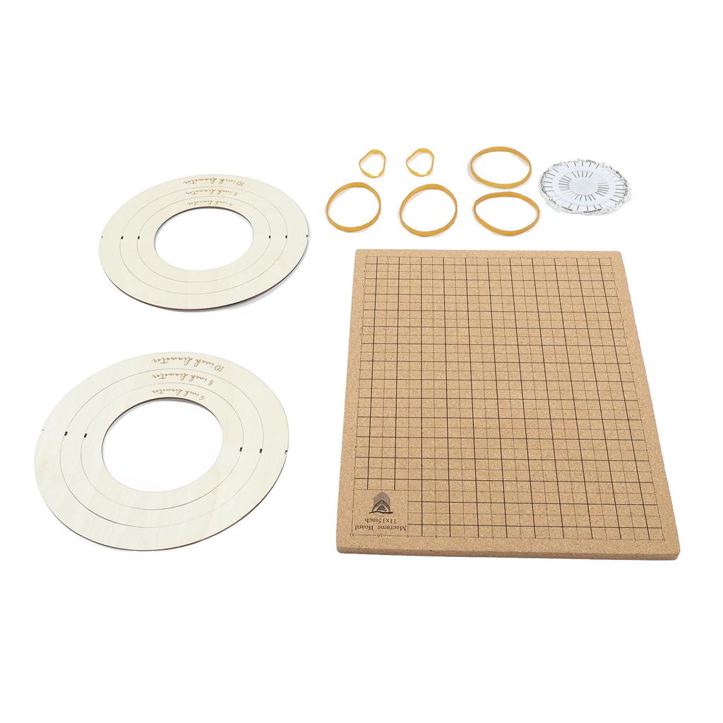 Macrame Board 11x15in Lightweight Macrame Braiding Board Reusable Grids Braiding Board with 30 T Pins Braiding Bracelet