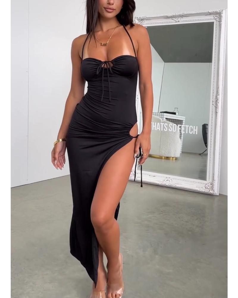 Stylish sexy comfortable strap suspender skirt long