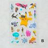 Restock Korean exclusive Pokémon sticker 1 piece seal schedule book decoration slightly puffed.