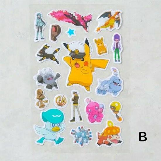 Restock Korean exclusive Pokémon sticker 1 piece seal schedule book decoration slightly puffed.