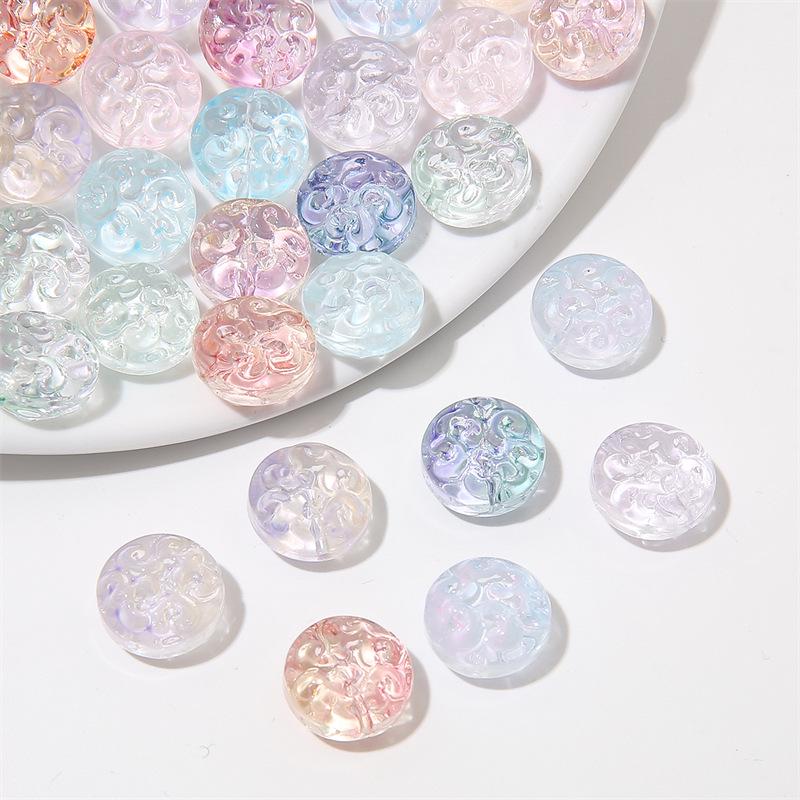 

Transparent Two-Color Meander Glass Beads for DIY Bracelet Making