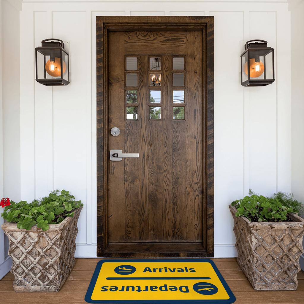 Aviation Airplane Departures Arrivals Floor Door Bath Kitchen Mat Anti-Slip Outdoor Doormat Garden Entrance Rug Carpet Footpad