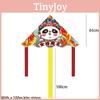 Premium Polyester Mechanical Three-sided Traditional Chinese Style Panda Kite For Kids