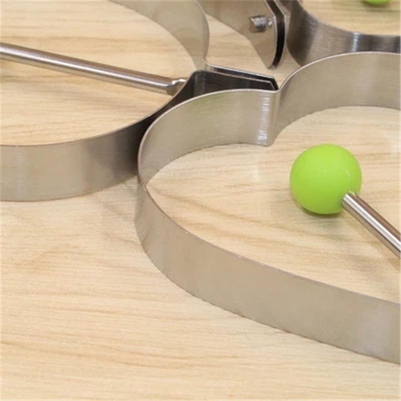Herzförmiger Omelett- und Eierformring aus Edelstahl