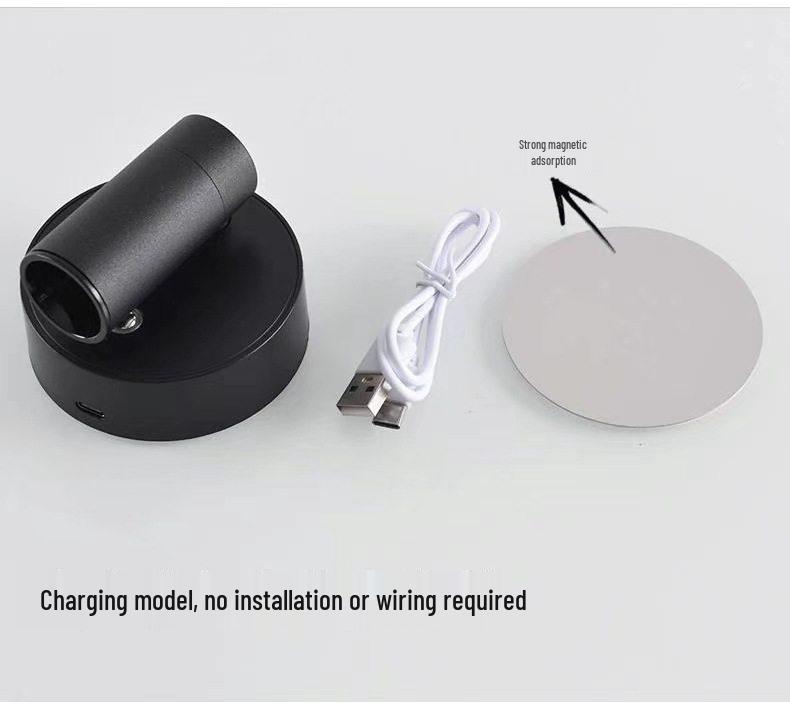 USB Rechargeable Magnetic Wall Light: Wireless Spotlight & Night Light for Corridors