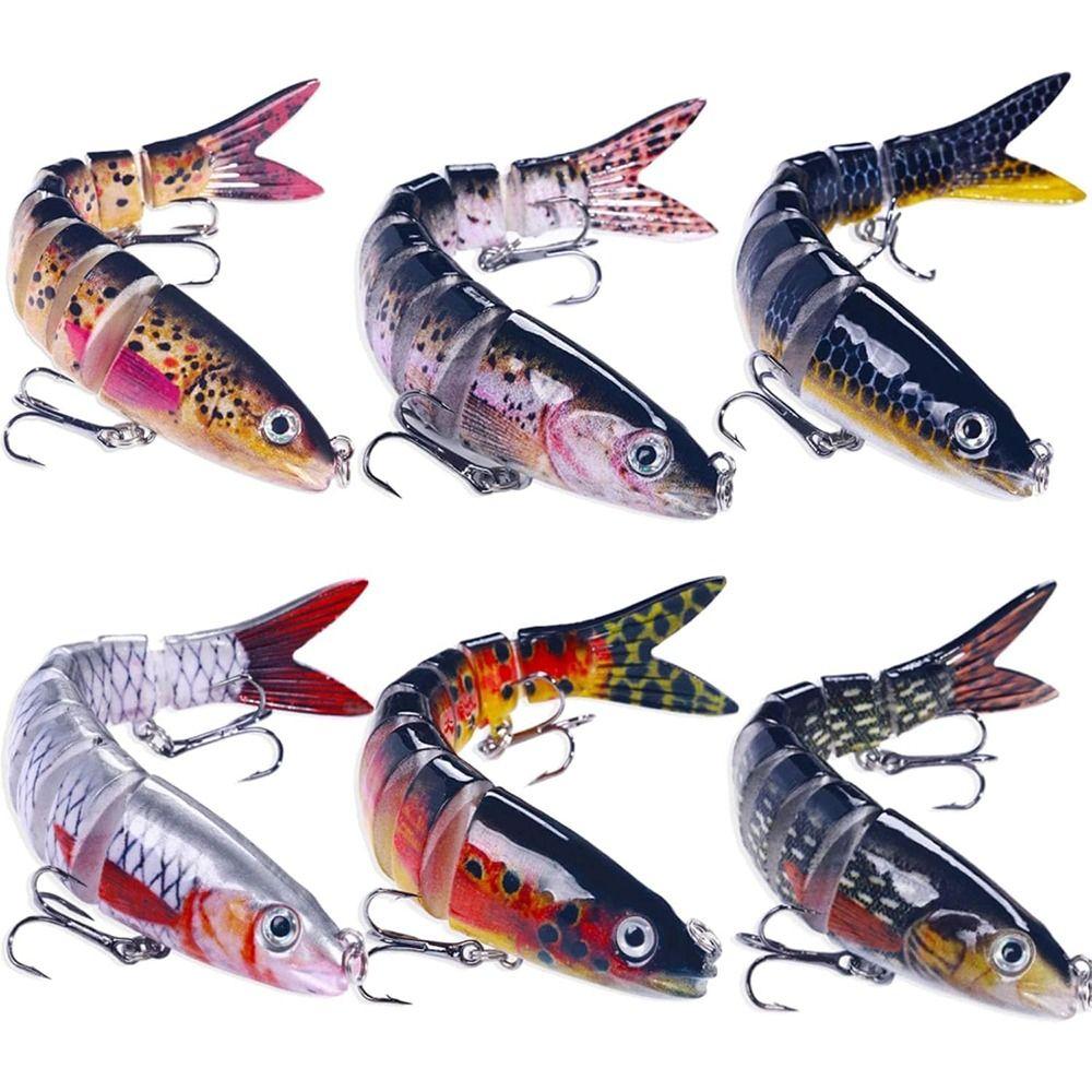 Künstliche Angelköder Mehrteilige Hecht-Wobbler Swimbait Crankbait Angelgeschenke