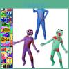 Buntes Roblox Rainbow Friends Cosplay Kostüm Jumpsuit für Kinder und Erwachsene