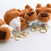 Cosplay Capybara Plush Keychain Backpack Pendant Cartoon Car Keyring Handbag Decoration Women Bag Decors Birthday Gift