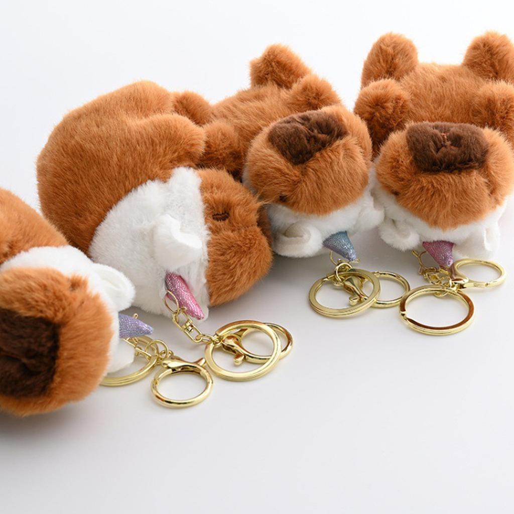 Cosplay Capybara Plush Keychain Backpack Pendant Cartoon Car Keyring Handbag Decoration Women Bag Decors Birthday Gift